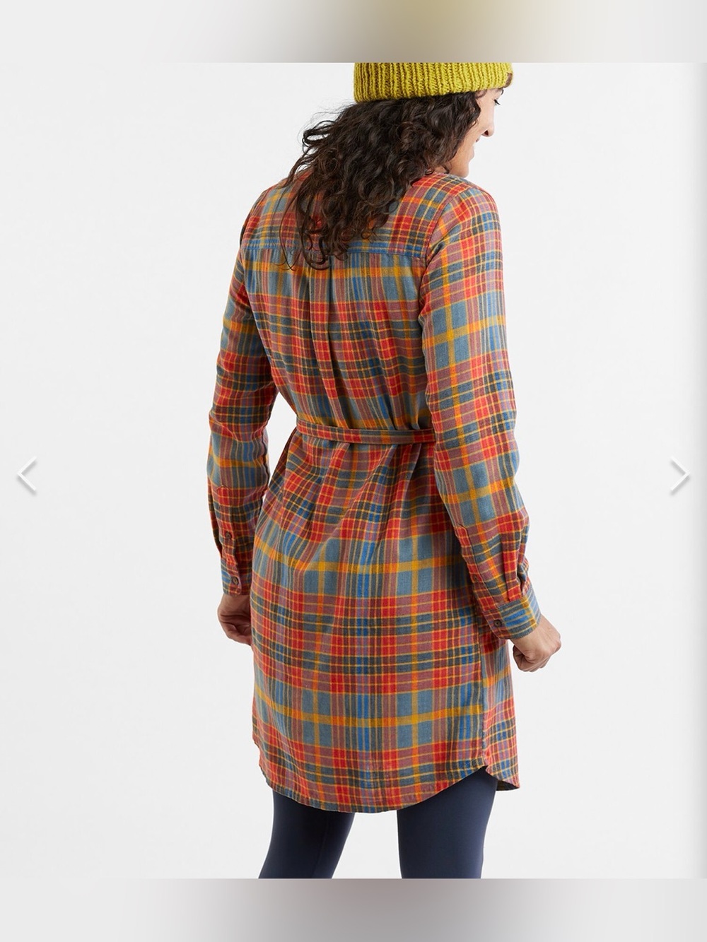 Toad & Co. Plaiditude Flannel Shirt Dress in Size M - Picture 2 of 10